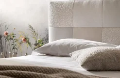 Letto imbottito con giroletto Essential Samoa a prezzo ribassato