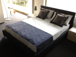 letto imbottito in tessuto sfoderabile matrimoniale