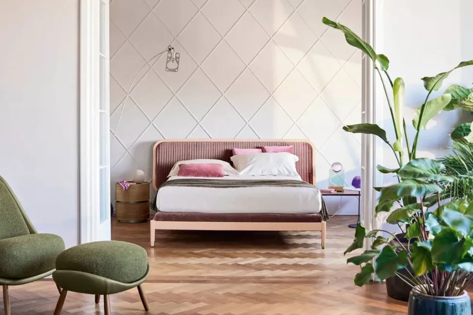 Letto imbottito modello Amante di Pianca scontato 31%