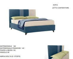 Letto imbottito modello Box bed di Gienne scontato 47%