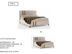 Letto imbottito modello Box bed di Gienne scontato 47%
