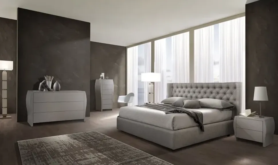 Letto imbottito modello King di giessegi di Giessegi scontato 40%