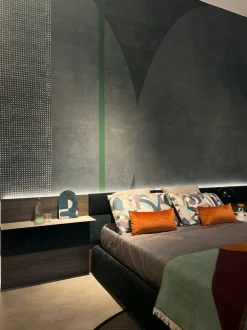 Letto imbottito modello Letto space di Novamobili scontato 30%