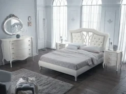 Letto imbottito modello Letto dea di Artigianale scontato 35%