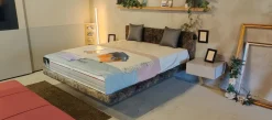 Letto imbottito modello Letto mod. magia di Lettissimi scontato 40%