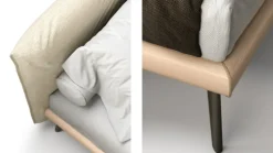 Letto imbottito modello Letto matrimoniale mod.kate di F.lli elli scontato 40%