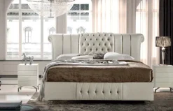 Letto imbottito modello Letto veneziano luxury italia pelle  di Md work scontato 45%