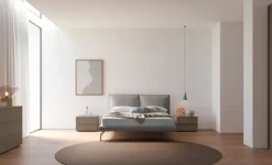 Letto imbottito modello Letto matrimoniale modello alissa di Orme scontato 40%