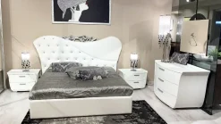 Letto imbottito modello Marley di Artigianale scontato 50%