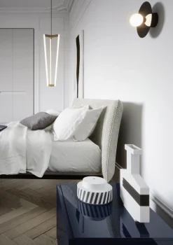 Letto imbottito modello Park di Novamobili scontato 34%