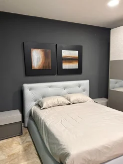 Letto imbottito modello Roger di Giessegi scontato 50%