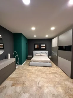 Letto imbottito modello Roger di Giessegi scontato 50%