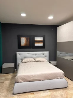 Letto imbottito modello Roger di Giessegi scontato 50%