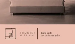 Letto imbottito modello Teo * di Biba salotti scontato 30%