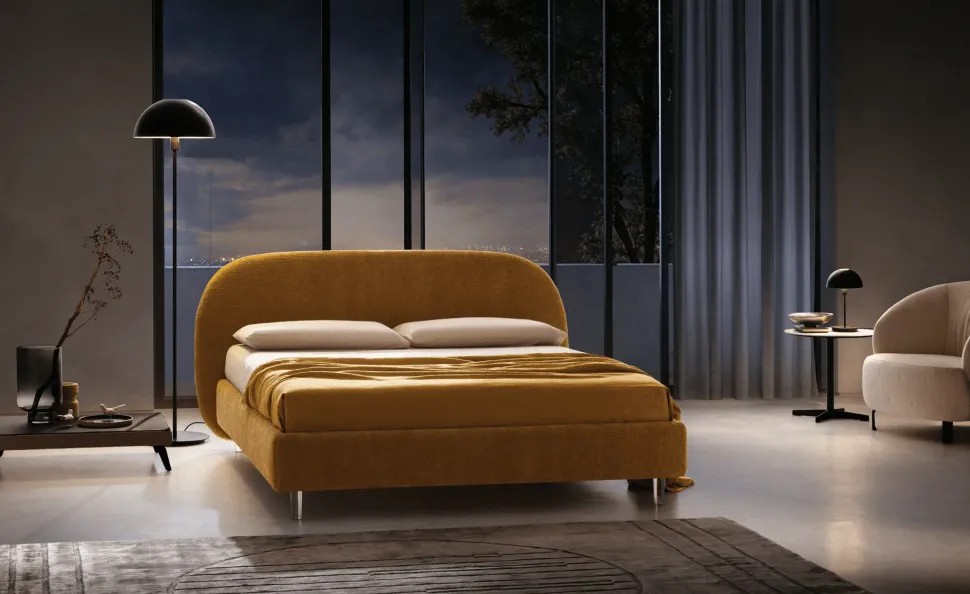 Letto imbottito modello Whell di Le comfort scontato 40%