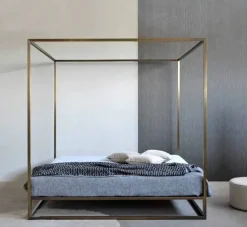 Letto in ferro battuto a baldacchino Letto baldacchino lucury bronzo vari colori Md work a prezzo ribassato