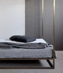 Letto in ferro battuto a baldacchino Letto baldacchino lucury bronzo vari colori Md work a prezzo ribassato