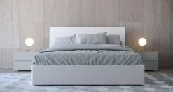 Letto in laccato con contenitore Letto-matrim. mod.colorado con box-cont.-scontato del 30% Giessegi a prezzo scontato