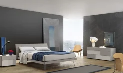 Letto in laccato con gambe Folio graphic Sangiacomo a prezzo ribassato