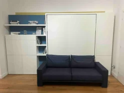 Letto in legno a scomparsa Penelope 2 sofa' divano next Clei a prezzo ribassato