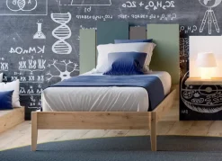 Letto in legno con gambe Mix Zg mobili a prezzo scontato