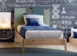 Letto in legno con gambe Mix Zg mobili a prezzo scontato