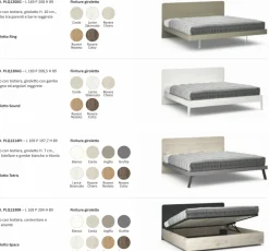 Letto in legno con gambe Quadro matrimoniale Zg mobili a prezzo scontato