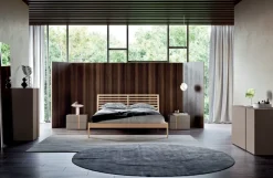Letto in legno con giroletto Letto moderno ginevra Mottes selection a prezzo scontato