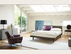 Letto in legno con giroletto Febo Sangiacomo a prezzo ribassato