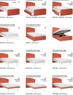 Letto in legno con pediera Vela Zg mobili a prezzo ribassato