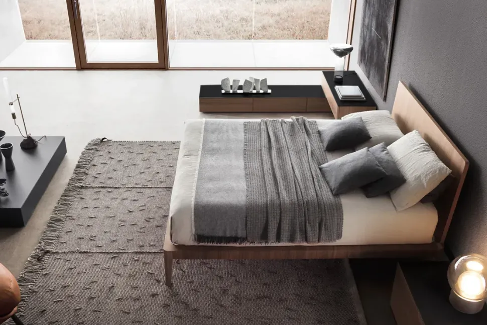 Letto in legno modello Letto e comodini di Pianca scontato 28%