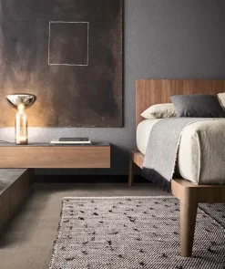 Letto in legno modello Letto e comodini di Pianca scontato 28%