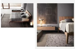 Letto in legno modello Spillo e  materasso rising dorelan di Pianca scontato 31%