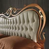 Letto Letto in ferro color rame e pelle luxury  Md work SCONTATO a PREZZI OUTLET