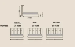 LETTO Letto luxury inox 3 misure Md work in OFFERTA OUTLET - 36%