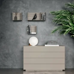 LETTO Letto moderno in legno laccato Mottes selection in OFFERTA OUTLET