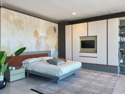 Letto Letto sommier e testata a muro halifax Tomasella SCONTATO a PREZZI OUTLET