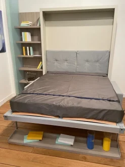 Letto matrimoniale a scomparsa Clei -promozione per nuova apertura punto vendita Clei a prezzo scontato