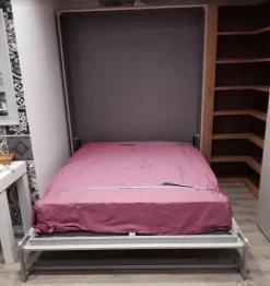 Letto matrimoniale a scomparsa Letto a scomparsa nori tortora Artigianale a prezzo ribassato