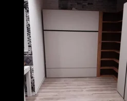 Letto matrimoniale a scomparsa Letto a scomparsa nori tortora Artigianale a prezzo ribassato