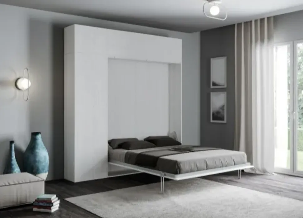Letto matrimoniale a scomparsa Kiaro Md work a prezzo scontato
