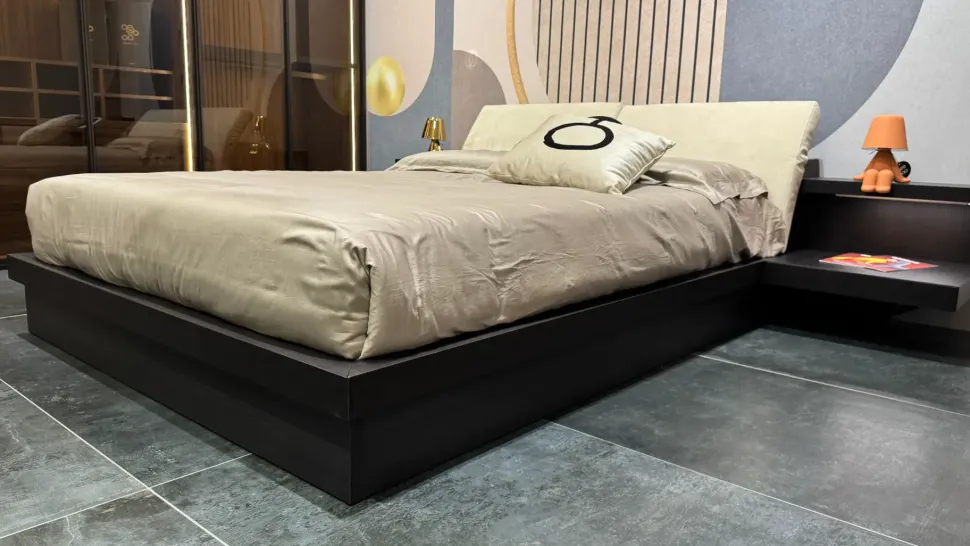 Letto matrimoniale con contenitore Morfeo Tomasella a prezzo ribassato