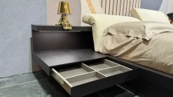 Letto matrimoniale con contenitore Morfeo Tomasella a prezzo ribassato