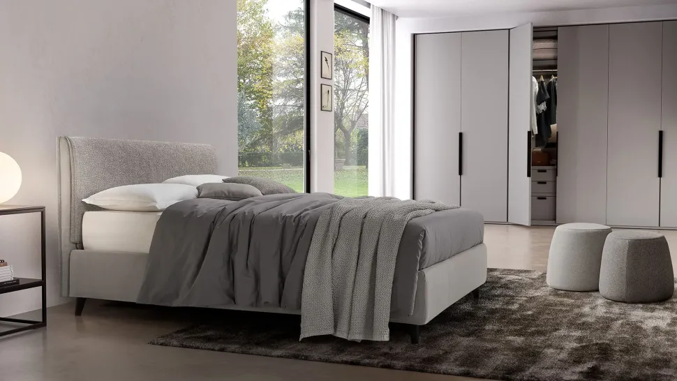 Letto matrimoniale con contenitore Dioniso Rosini a prezzo ribassato