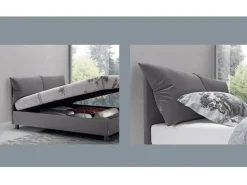 Letto matrimoniale con contenitore Plissè Oggioni a prezzo scontato