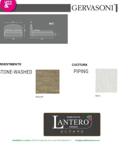 Letto matrimoniale con contenitore Bold Gervasoni a prezzo ribassato