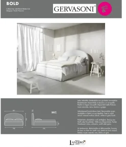 Letto matrimoniale con contenitore Bold Gervasoni a prezzo ribassato