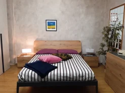Letto matrimoniale con gambe Elegance Siloma a prezzo scontato