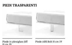 Letto matrimoniale con gambe Jool s. Md work a prezzo scontato