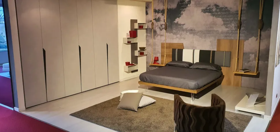 Letto matrimoniale con giroletto Diagonal Tomasella a prezzo scontato